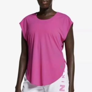Nike City Sleek Top Short Sleeve Running Shirt Pink AT0821-623 Women’s Small